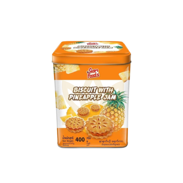 Bánh Quy Siam Foods Vị Mứt Dứa hộp thiếc 350g