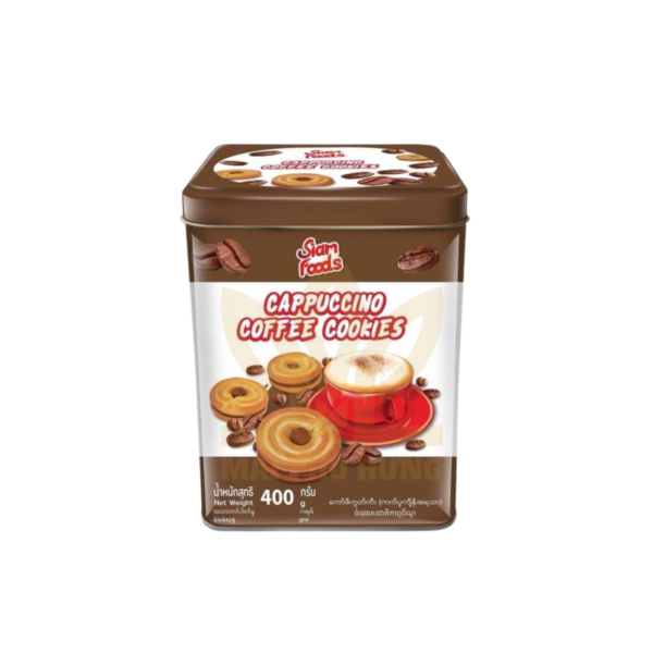 Bánh Quy Siam Foods Vị Cà Phê Cappuccino hộp thiếc 350g