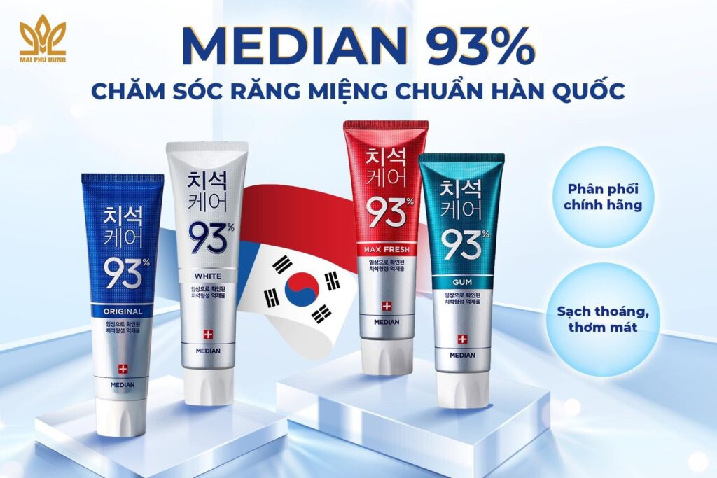 Kem đánh răng Median 93%