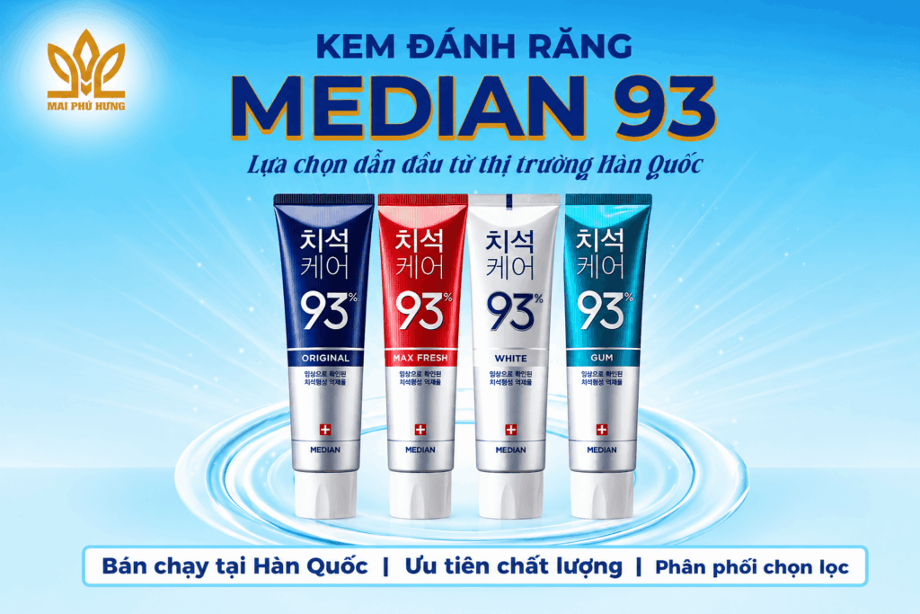 kem đánh răng Median Hàn Quốc