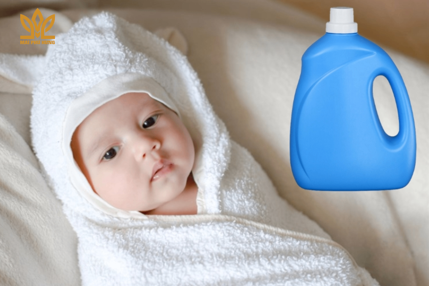 nước giặt phù hợp với trẻ sơ sinh